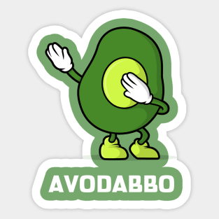 Avodabbo Dabbing Avocado Sticker